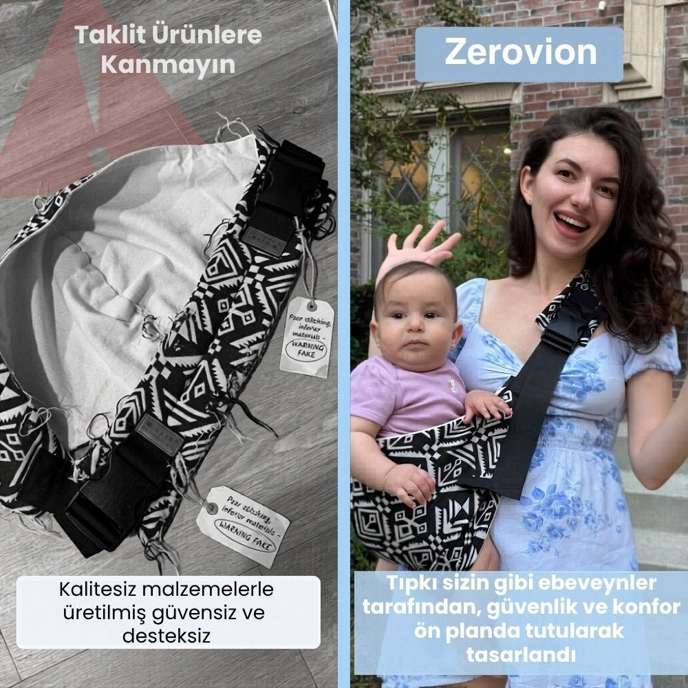 Zerovion - Yeşil Yan Sling Çocuk Taşıyıcı
