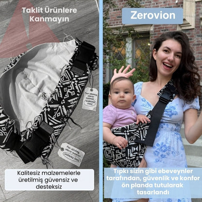 Zerovion - Yeşil Yan Sling Çocuk Taşıyıcı