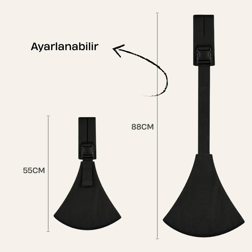 Kahverengi Yan Sling Çocuk Taşıyıcı